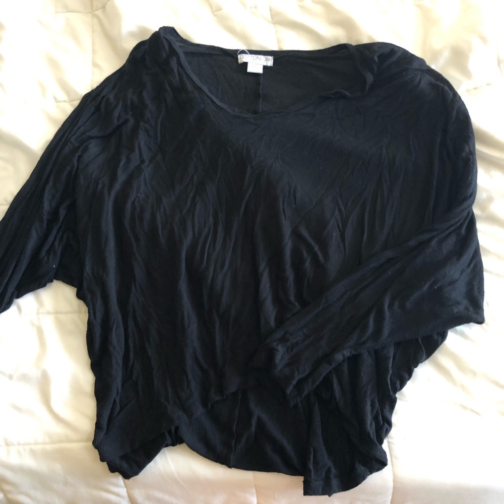 Over sized black long sleeve shirt
